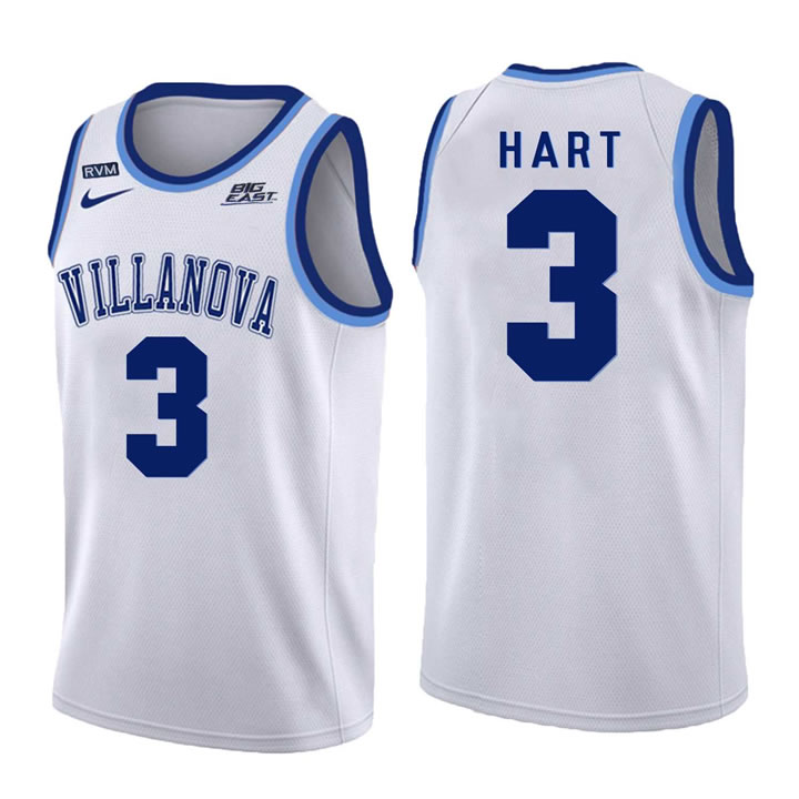 Villanova Wildcats #3 Josh Hart White College Basketball Jersey